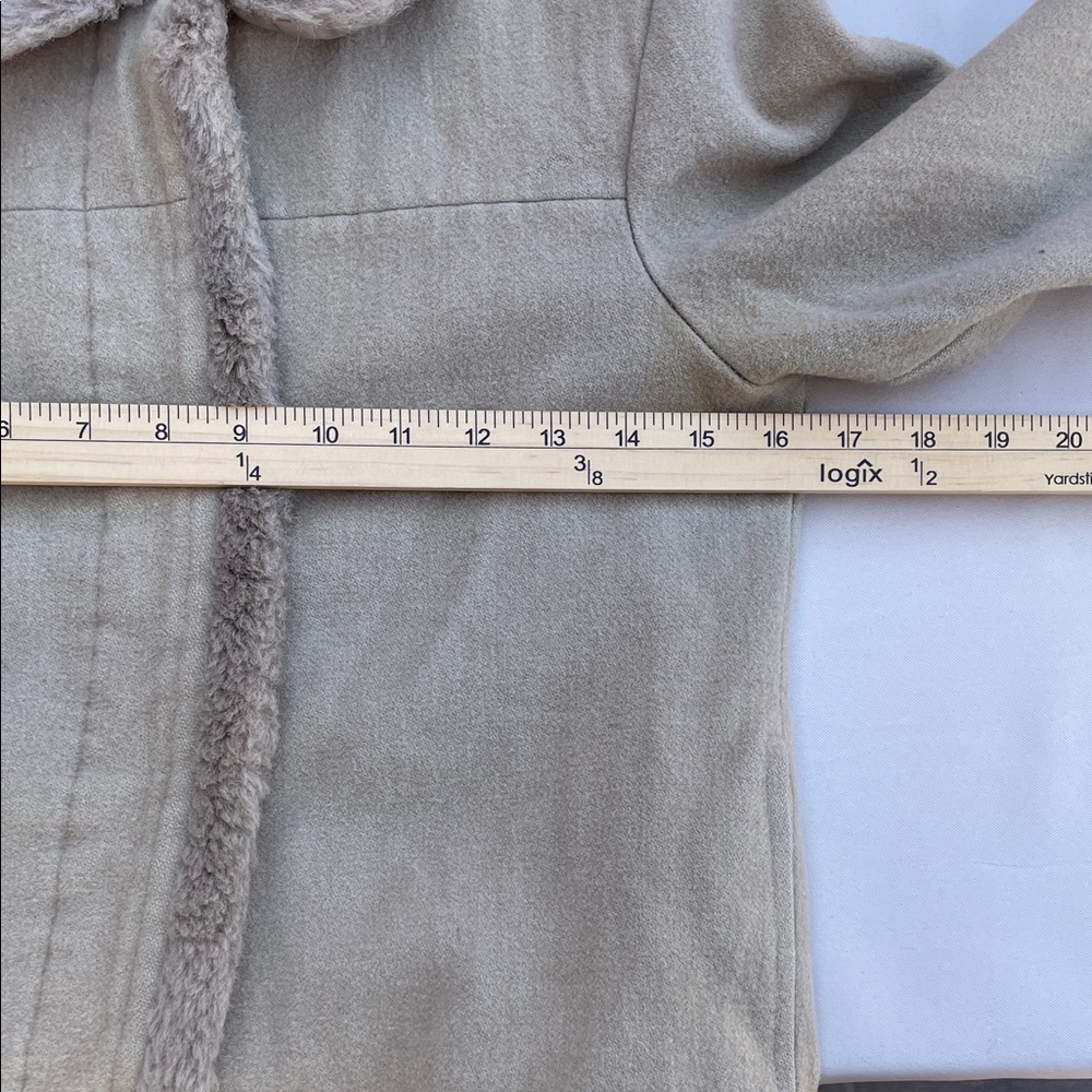 Absolutjoy Women’s Jacket, size S, wool blend with faux fur collar - Picture 13 of 15